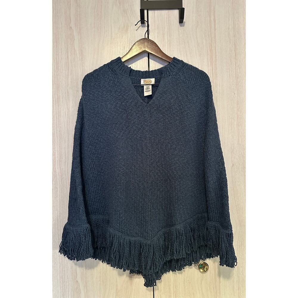 Talbots Vintage Pima Cotton Cardigan Poncho Size Small/Medium
